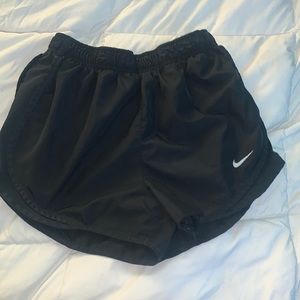 All black Nike shorts